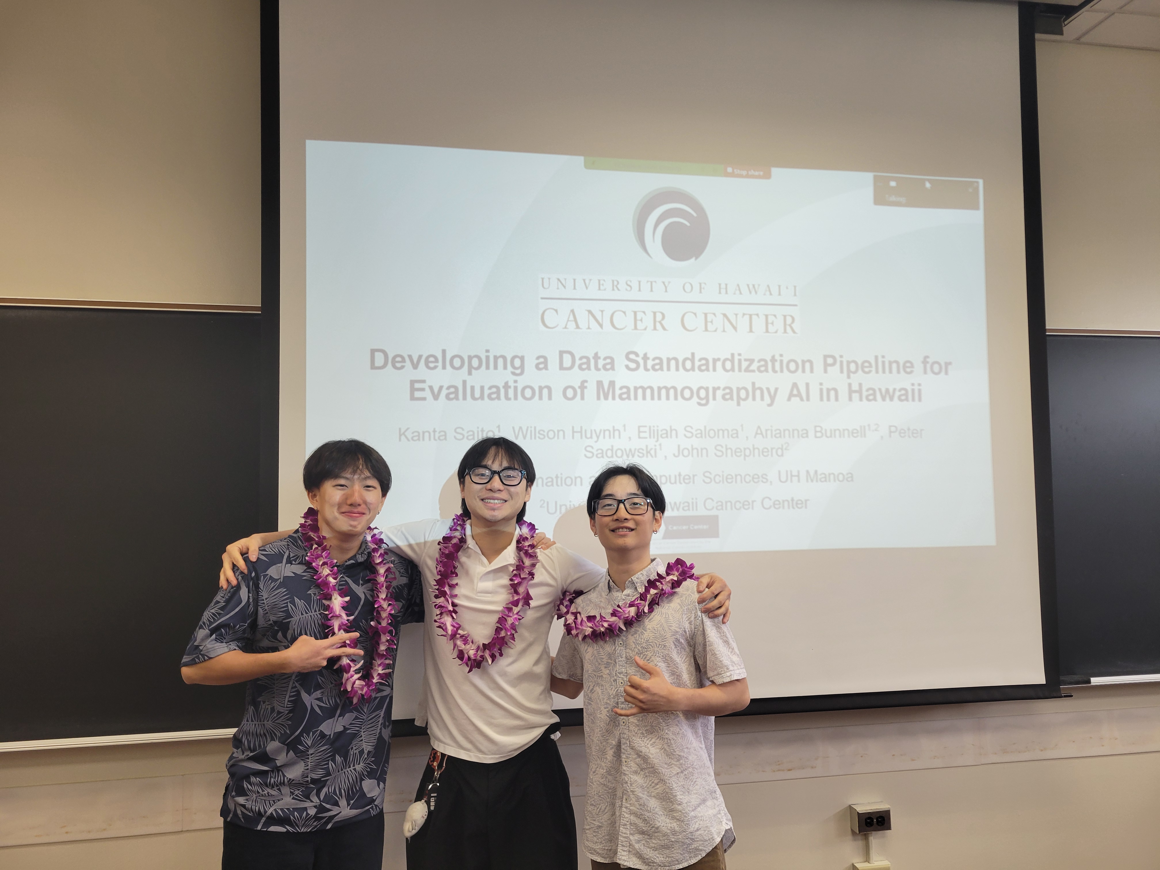 MammoClean presenters at the UROP Spring Symposium